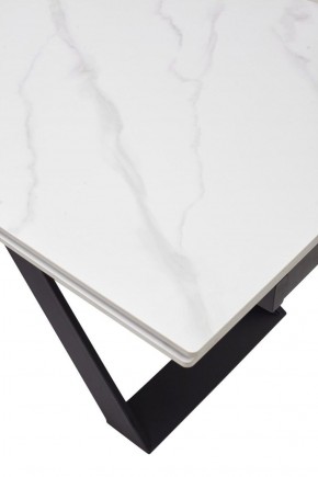 Стол LIVORNO 180 MATT WHITE MARBLE SOLID CERAMIC / BLACK, ®DISAUR в Игриме - igrim.ok-mebel.com | фото 9