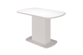 Стол обеденный Соренто 2 раздвижной (Белый) в Игриме - igrim.ok-mebel.com | фото 2