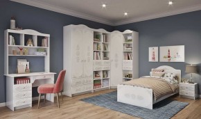 KI-KI СТД1070.1 Стол письменный (белый/белое дерево) в Игриме - igrim.ok-mebel.com | фото 2