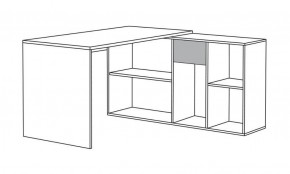 Стол письменный Лайт 03.245 F (белый) в Игриме - igrim.ok-mebel.com | фото 3