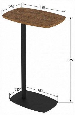 Стол придиванный Дей в Игриме - igrim.ok-mebel.com | фото 4