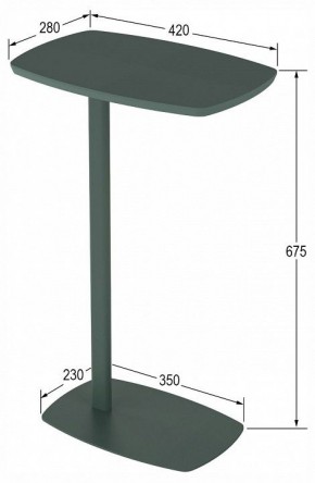 Стол придиванный Дей в Игриме - igrim.ok-mebel.com | фото 4
