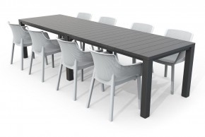 Стол раскладной Джули (Julie Double table 2 configurations) Графит в Игриме - igrim.ok-mebel.com | фото 7