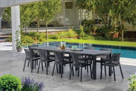 Стол раскладной Джули (Julie Double table 2 configurations) Графит в Игриме - igrim.ok-mebel.com | фото 4