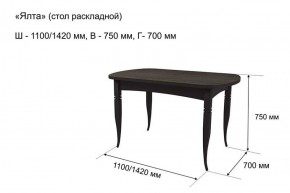 Стол раскладной Ялта (опоры массив резной) в Игриме - igrim.ok-mebel.com | фото 7