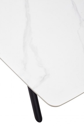 Стол RIVOLI 140 MATT WHITE MARBLE SOLID CERAMIC / BLACK, ®DISAUR в Игриме - igrim.ok-mebel.com | фото 8