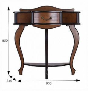 Стол туалетный Джульетта Л в Игриме - igrim.ok-mebel.com | фото 11