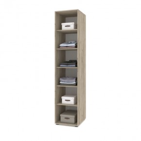 СТОУН С13 Шкаф-пенал (дуб золотой/графит) в Игриме - igrim.ok-mebel.com | фото 3
