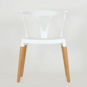 Стул Barneo N-218 Wishbone интерьерный кухонный белый в Игриме - igrim.ok-mebel.com | фото 3