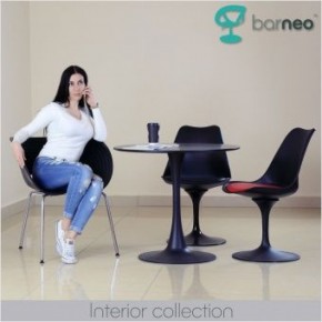 Стул Barneo N-8 Tulip style черный с черной подушкой в Игриме - igrim.ok-mebel.com | фото 4