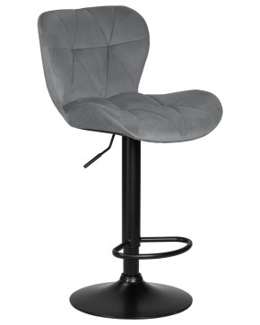 Стул барный DOBRIN BARNY BLACK, серый велюр (MJ9-75) в Игриме - igrim.ok-mebel.com | фото