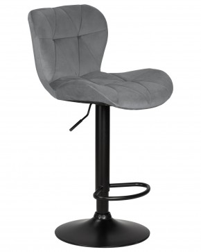Стул барный DOBRIN BARNY BLACK, серый велюр (MJ9-75) в Игриме - igrim.ok-mebel.com | фото 2