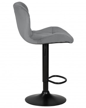 Стул барный DOBRIN BARNY BLACK, серый велюр (MJ9-75) в Игриме - igrim.ok-mebel.com | фото 3
