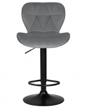Стул барный DOBRIN BARNY BLACK, серый велюр (MJ9-75) в Игриме - igrim.ok-mebel.com | фото 6