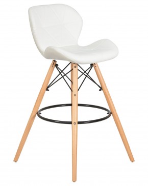 Стул барный DOBRIN BUTTERFLY BAR, ножки светлый бук, цвет белый в Игриме - igrim.ok-mebel.com | фото 2