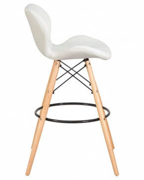 Стул барный DOBRIN BUTTERFLY BAR, ножки светлый бук, цвет белый в Игриме - igrim.ok-mebel.com | фото 3