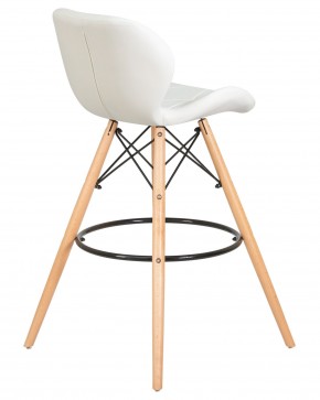 Стул барный DOBRIN BUTTERFLY BAR, ножки светлый бук, цвет белый в Игриме - igrim.ok-mebel.com | фото 4