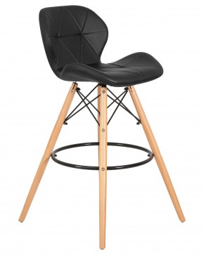 Стул барный DOBRIN BUTTERFLY BAR, ножки светлый бук, цвет чёрный в Игриме - igrim.ok-mebel.com | фото 2