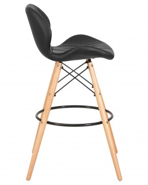 Стул барный DOBRIN BUTTERFLY BAR, ножки светлый бук, цвет чёрный в Игриме - igrim.ok-mebel.com | фото 3