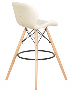 Стул барный DOBRIN BUTTERFLY BAR, ножки светлый бук, цвет кремовый в Игриме - igrim.ok-mebel.com | фото 3