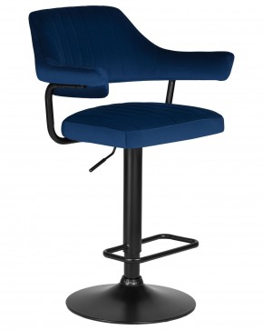 Стул барный DOBRIN CHARLY BLACK, синий велюр (MJ9-117) в Игриме - igrim.ok-mebel.com | фото 3