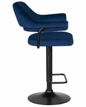 Стул барный DOBRIN CHARLY BLACK, синий велюр (MJ9-117) в Игриме - igrim.ok-mebel.com | фото 4