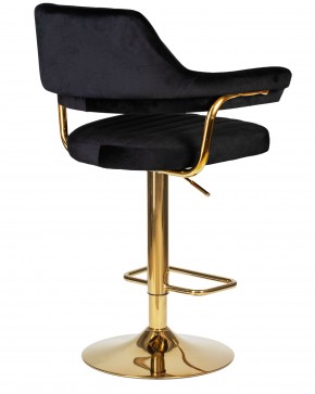 Стул барный DOBRIN CHARLY GOLD, черный велюр (MJ9-101) в Игриме - igrim.ok-mebel.com | фото 3
