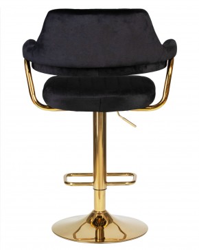 Стул барный DOBRIN CHARLY GOLD, черный велюр (MJ9-101) в Игриме - igrim.ok-mebel.com | фото 6