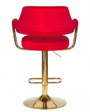 Стул барный DOBRIN CHARLY GOLD, красный велюр (MJ9-45) в Игриме - igrim.ok-mebel.com | фото 5