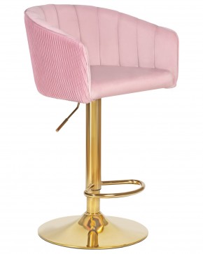 Стул барный DOBRIN DARCY GOLD, розовый велюр (1922-16) в Игриме - igrim.ok-mebel.com | фото 2