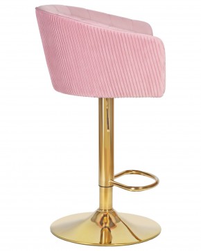Стул барный DOBRIN DARCY GOLD, розовый велюр (1922-16) в Игриме - igrim.ok-mebel.com | фото 4