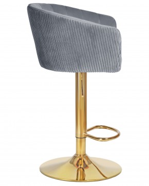 Стул барный DOBRIN DARCY GOLD, серый велюр (1922-19) в Игриме - igrim.ok-mebel.com | фото 3