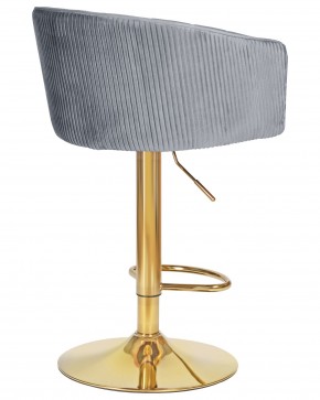 Стул барный DOBRIN DARCY GOLD, серый велюр (1922-19) в Игриме - igrim.ok-mebel.com | фото 4