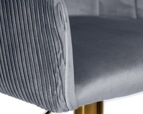 Стул барный DOBRIN DARCY GOLD, серый велюр (1922-19) в Игриме - igrim.ok-mebel.com | фото 7