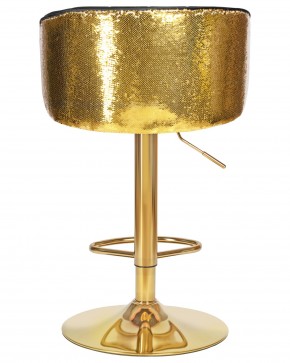 Стул барный DOBRIN DARCY GOLD SHINY, черный велюр с золотыми пайетками в Игриме - igrim.ok-mebel.com | фото 5