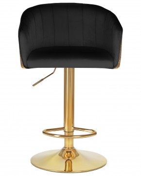 Стул барный DOBRIN DARCY GOLD SHINY, черный велюр с золотыми пайетками в Игриме - igrim.ok-mebel.com | фото 6