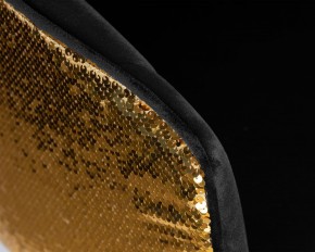 Стул барный DOBRIN DARCY GOLD SHINY, черный велюр с золотыми пайетками в Игриме - igrim.ok-mebel.com | фото 8