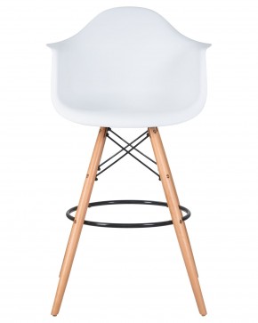 Стул барный DOBRIN DAW BAR, ножки светлый бук, цвет белый в Игриме - igrim.ok-mebel.com | фото 6