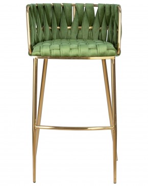 Стул барный DOBRIN EMMA GOLD, зеленый велюр (VF-08) в Игриме - igrim.ok-mebel.com | фото 6