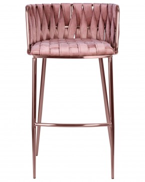 Стул барный DOBRIN EMMA ROSE GOLD, розовый велюр (VF-10) в Игриме - igrim.ok-mebel.com | фото 6