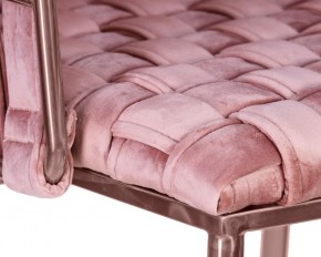 Стул барный DOBRIN EMMA ROSE GOLD, розовый велюр (VF-10) в Игриме - igrim.ok-mebel.com | фото 7