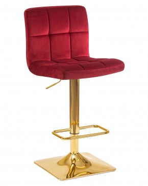 Стул барный DOBRIN GOLDIE, бордовый велюр (MJ9-43) в Игриме - igrim.ok-mebel.com | фото