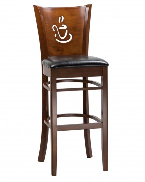 Стул барный DOBRIN JERRY BAR, шоколад, чёрный в Игриме - igrim.ok-mebel.com | фото