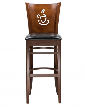 Стул барный DOBRIN JERRY BAR, шоколад, чёрный в Игриме - igrim.ok-mebel.com | фото 4