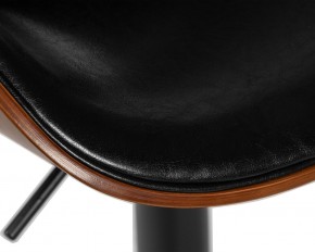 Стул барный DOBRIN KARTER BLACK, коричневый орех дерево (BWW), черный PU в Игриме - igrim.ok-mebel.com | фото 8