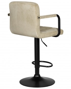 Стул барный DOBRIN KRUGER ARM BLACK, бежевый вельвет (LAR-E2041-04) в Игриме - igrim.ok-mebel.com | фото 4