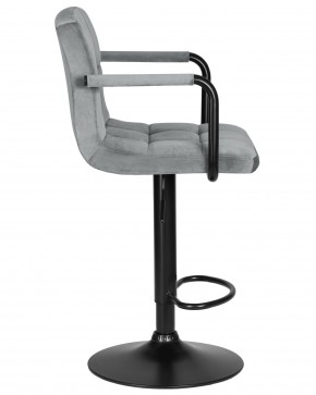 Стул барный DOBRIN KRUGER ARM BLACK, серый велюр (MJ9-75) в Игриме - igrim.ok-mebel.com | фото 3
