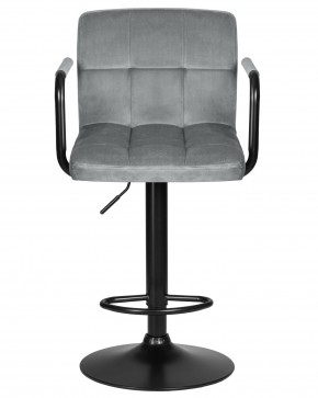 Стул барный DOBRIN KRUGER ARM BLACK, серый велюр (MJ9-75) в Игриме - igrim.ok-mebel.com | фото 6