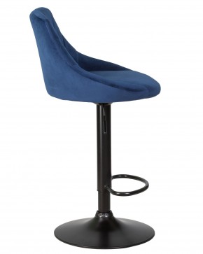 Стул барный DOBRIN LOGAN BLACK, синий велюр (MJ9-117) в Игриме - igrim.ok-mebel.com | фото 3