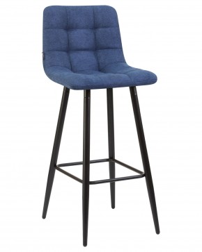 Стул барный DOBRIN NICOLE, черные матовые ножки, синяя ткань (UF860-14B) в Игриме - igrim.ok-mebel.com | фото